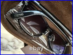 Tom Ford FT1048 D Asian Fit Black / Smoke 52mm Acetate NEW Square Sunglasses