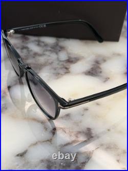 Tom Ford FT1048 D Asian Fit Black / Smoke 52mm Acetate NEW Square Sunglasses