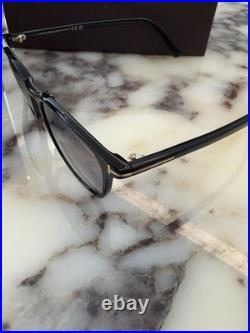 Tom Ford FT1048 D Asian Fit Black / Smoke 52mm Acetate NEW Square Sunglasses