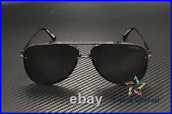 Tom Ford FT1071 01A Metal Shiny Black Smoke 62 mm Men's Sunglasses