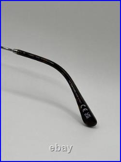 Tom Ford FT1071 14N Leon Sunglasses Shiny Light Ruthenium 62mm Authentic