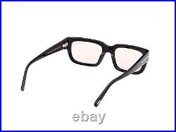 Tom Ford FT1075 01E Plastic Shiny Black Brown 54 mm Unisex Sunglasses