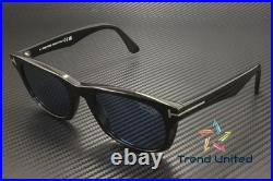 Tom Ford FT1076 01M Plastic Shiny Black Blue Polarized 54 mm Men's Sunglasses