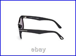 Tom Ford FT1076 01M Plastic Shiny Black Blue Polarized 54 mm Men's Sunglasses