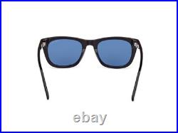 Tom Ford FT1076 01M Plastic Shiny Black Blue Polarized 54 mm Men's Sunglasses