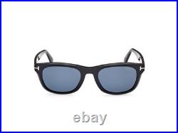 Tom Ford FT1076 01M Plastic Shiny Black Blue Polarized 54 mm Men's Sunglasses