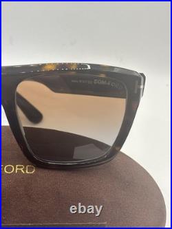 Tom Ford FT1077 52F Alberto Sunglasses Dark Havana/Brown Gradient Full Rim 55mm