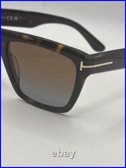 Tom Ford FT1077 52F Alberto Sunglasses Dark Havana/Brown Gradient Full Rim 55mm