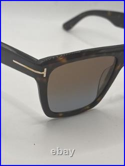 Tom Ford FT1077 52F Alberto Sunglasses Dark Havana/Brown Gradient Full Rim 55mm