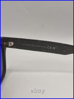 Tom Ford FT1077 52F Alberto Sunglasses Dark Havana/Brown Gradient Full Rim 55mm