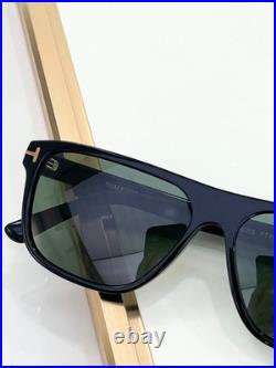 Tom Ford FT1081 Aviator Sunglasses Black Green Lens 58-15-145