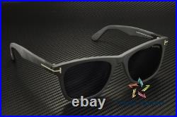 Tom Ford FT1099 02V Plastic Matte Black Blue 52 mm Men's Sunglasses