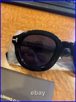 Tom Ford FT1100 01A Raffa Sunglasses Black Authentic Flawless 46mm