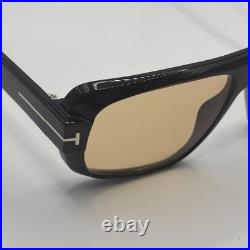 Tom Ford FT1101 01E Plastic Shiny Black Brown 58 mm Men's Sunglasses Turner