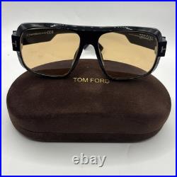 Tom Ford FT1101 01E Turner Plastic Shiny Black Brown 58 mm Men's Sunglasses