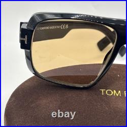 Tom Ford FT1101 01E Turner Plastic Shiny Black Brown 58 mm Men's Sunglasses