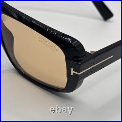 Tom Ford FT1101 01E Turner Plastic Shiny Black Brown 58 mm Men's Sunglasses