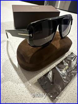 Tom Ford FT1101 Men's Sunglasses Black Pilot Frame AUTHENTIC DESIGNER