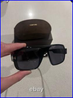 Tom Ford FT1101 Men's Sunglasses Black Pilot Frame AUTHENTIC DESIGNER