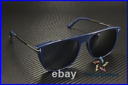 Tom Ford FT1105 90V Acetate Shiny Blue Blue 55 mm Men's Sunglasses