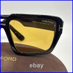 Tom Ford FT1153 01E Redford Sunglasses Shiny Black 56mm New 100% Authentic