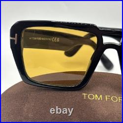 Tom Ford FT1153 01E Redford Sunglasses Shiny Black 56mm New 100% Authentic