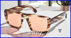 Tom Ford FT1153 55E Acetate Coloured Havana Brown 56 mm Men's Sunglasses Tom Ford FT1153 55E Acetate Coloured Havana Brown 56 mm Men's Sunglasses