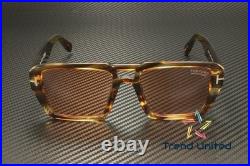 Tom Ford FT1153 55E Acetate Coloured Havana Brown 56 mm Men's Sunglasses Tom Ford FT1153 55E Acetate Coloured Havana Brown 56 mm Men's Sunglasses