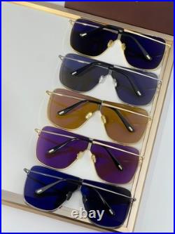 Tom Ford FT1159 Gold Metal Aviator Sunglasses Yellow Lenses Unisex