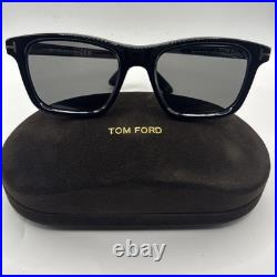 Tom Ford FT1179 01D Barron Acetate Shiny Black Smoke Polarized Sunglasses
