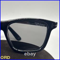 Tom Ford FT1179 01D Barron Acetate Shiny Black Smoke Polarized Sunglasses