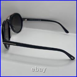 Tom Ford FT1210 01B Aalto Sunglasses Shiny Black/Grey Gradient Lenses Pilot 59mm