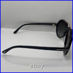 Tom Ford FT1210 01B Aalto Sunglasses Shiny Black/Grey Gradient Lenses Pilot 59mm