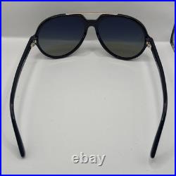 Tom Ford FT1210 01B Aalto Sunglasses Shiny Black/Grey Gradient Lenses Pilot 59mm