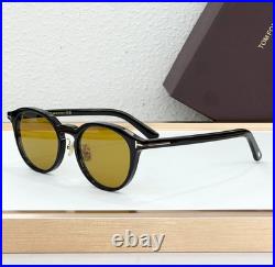 Tom Ford FT1277-D Sunglasses Black Frame / Yellow Lens New with Case