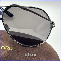 Tom Ford FT1281-08A-63 Rickie Sunglasses Gunmetal 100% Authentic Flawless