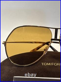 Tom Ford FT1281 30E Rickie shiny deep gold shiny deep gold Sunglasses