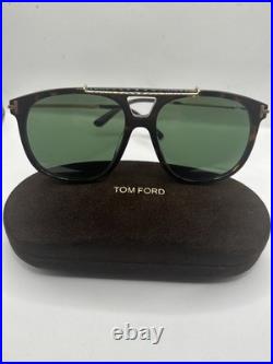 Tom Ford FT1306 SAM-02 52N Dark Havana/Green 58mm Sunglasses Brand New