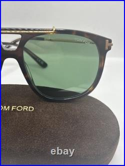 Tom Ford FT1306 SAM-02 52N Dark Havana/Green 58mm Sunglasses Brand New