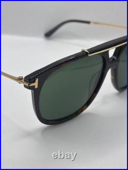 Tom Ford FT1306 SAM-02 52N Dark Havana/Green 58mm Sunglasses Brand New