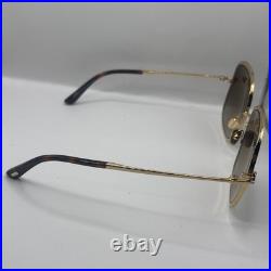Tom Ford FT1320 SOFIA-02 30P Shiny Deep Gold/Gradient Green 57mm Men Sunglasses