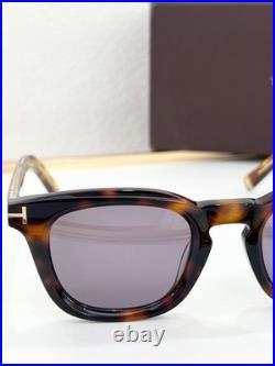Tom Ford FT1326 ICON SQUARE Sunglasses Dark Tortoise Smoke Gray Lens 48-24-145
