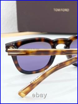 Tom Ford FT1326 ICON SQUARE Sunglasses Dark Tortoise Smoke Gray Lens 48-24-145
