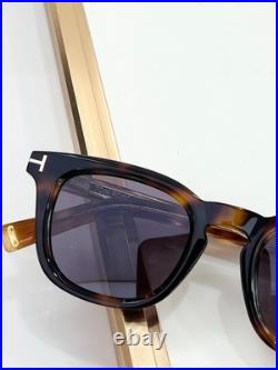 Tom Ford FT1326 ICON SQUARE Sunglasses Dark Tortoise Smoke Gray Lens 48-24-145
