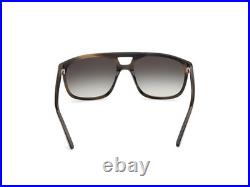 Tom Ford FT1338 55B Acetate Coloure Havana Gradient Smoke 58mm Unisex Sunglasses