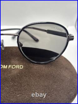Tom Ford FT1339 JET-02 01A Shiny Black/Smoke 51mm Sunglasses Brand New Authentic