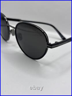 Tom Ford FT1339 JET-02 01A Shiny Black/Smoke 51mm Sunglasses Brand New Authentic