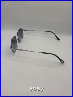 Tom Ford FT1354 JAKE-02 16W Shiny Palladium/ Gradient Blue Sunglasses Authentic