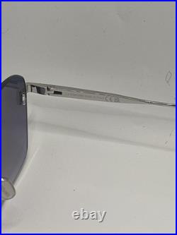 Tom Ford FT1354 JAKE-02 16W Shiny Palladium/ Gradient Blue Sunglasses Authentic