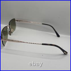 Tom Ford FT1355 28P Ethan Metal Shiny Rose Gold Gradient Green 53 mm Sunglasses